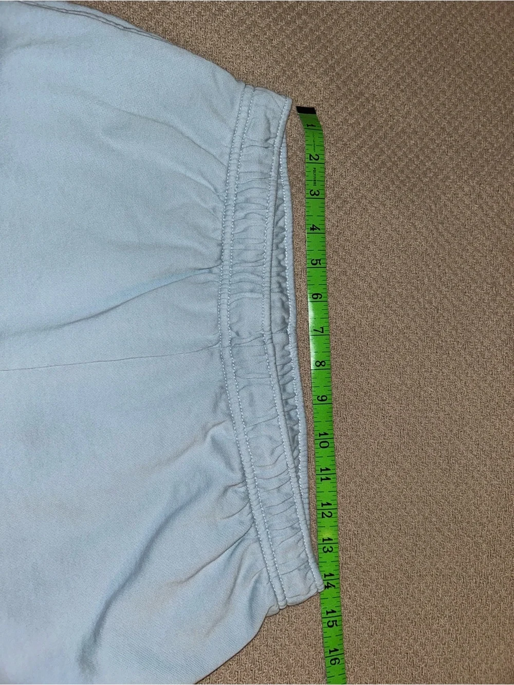 Aritzia Mega Fit Airy Terry Sweatfleece Sweatpants in Dew Blue Size Medium - Picture 6 of 10